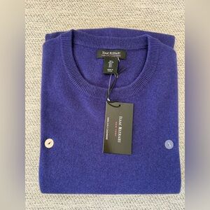 NWT Isaac Mizrahi Men's Cashmere Crewneck Sweater - Large